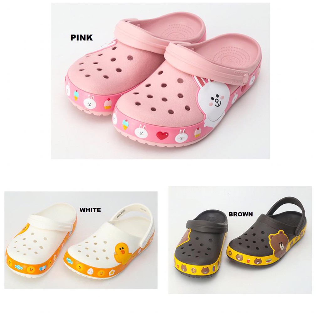 crocband line friends clog