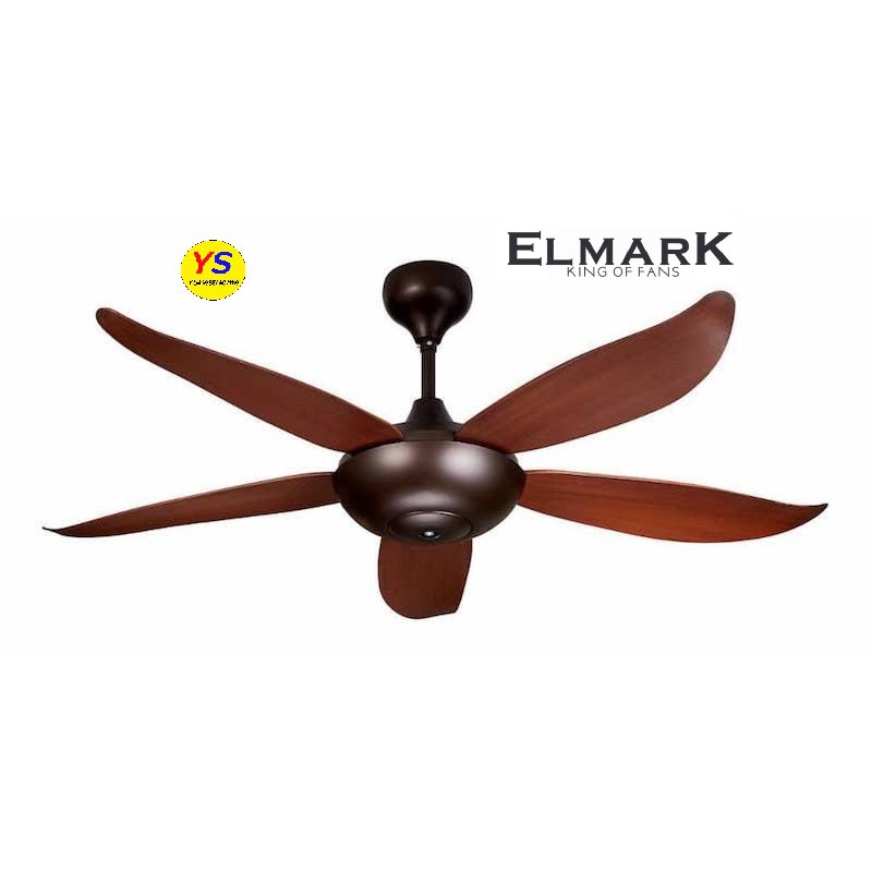 2 Units Elmark 52 Remote Control Ceiling Fan Spitfire246 Midnight Caramel