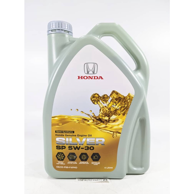 (NEW PACKAGING) Honda SILVER SP 5W30 Original Honda Engine Oil Semi