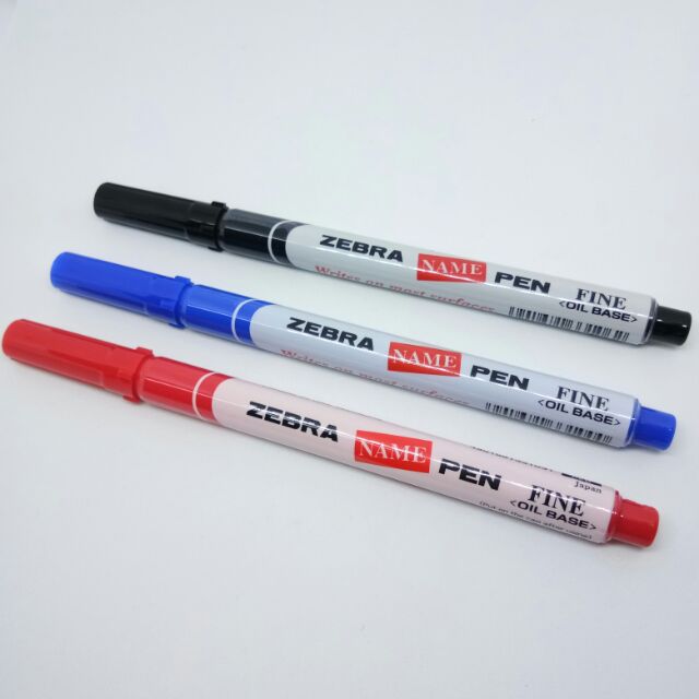 Zebra Name Pen (Fine : Oil Base) | Shopee Malaysia