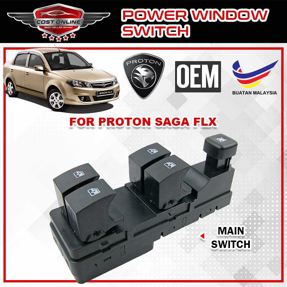 OEM Power Window Master Switch For Proton Saga FLX