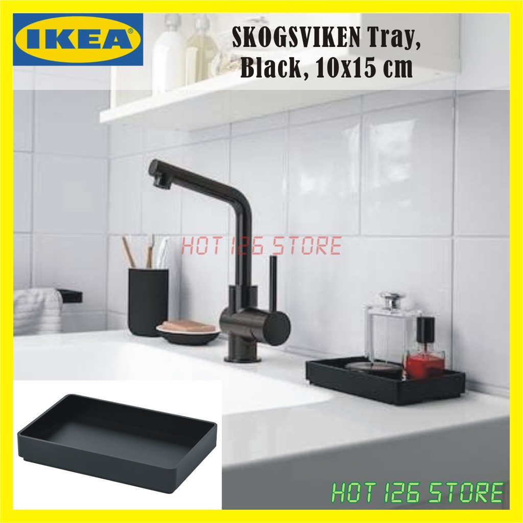 IKEA - SKOGSVIKEN Tray, Black, 10x15 cm | Shopee Malaysia