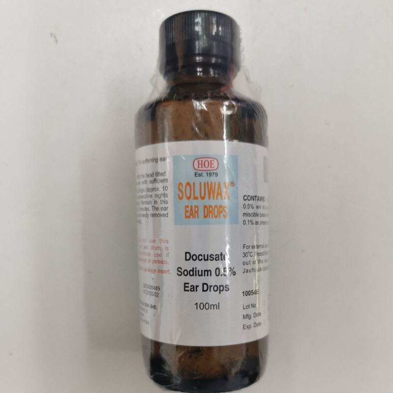 soluwax ear drop 100ml e11/23 SOLUWAX 100ML SOLUWAX EAR DROP Shopee