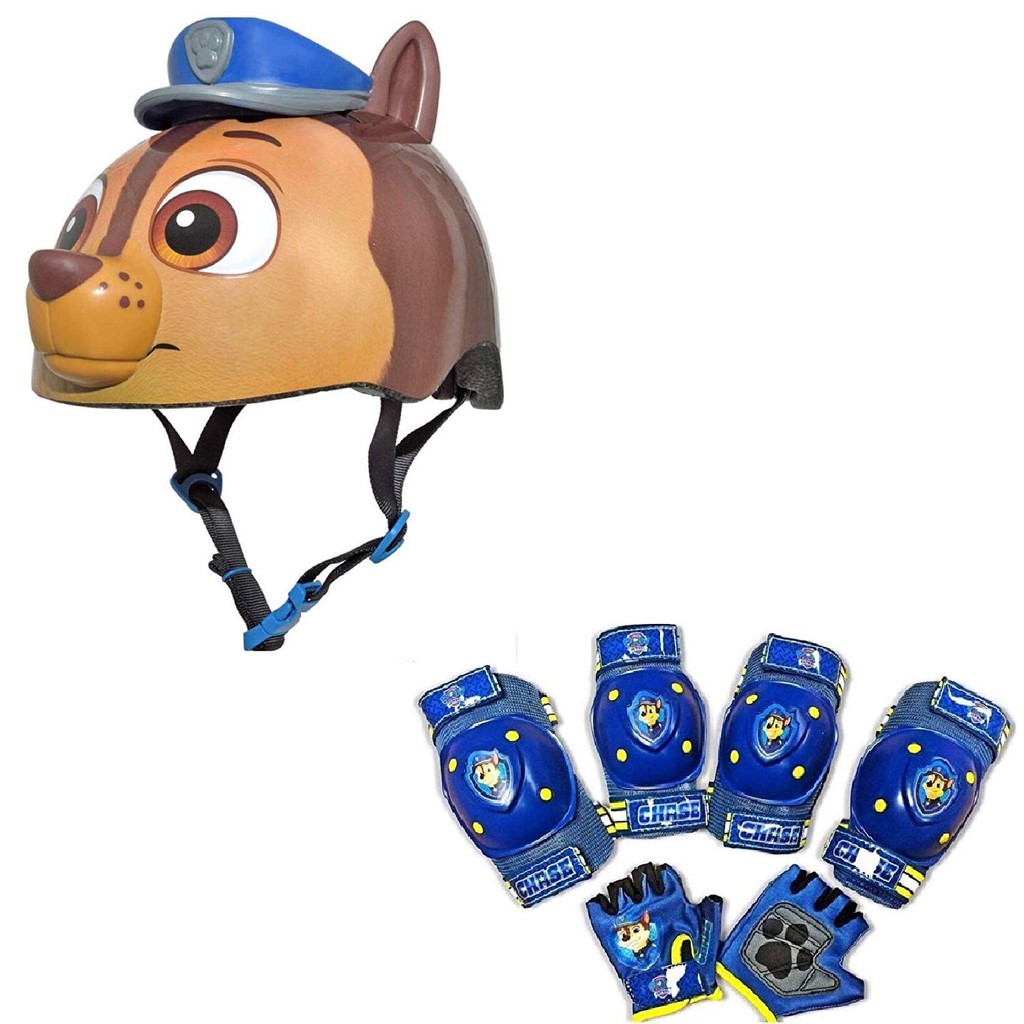 paw patrol helmet and knee pads