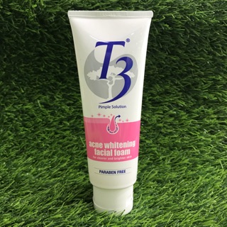 t3 acne whitening facial foam