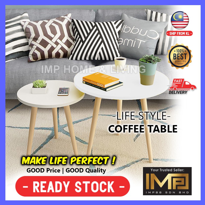 Coffee Table Bedside Table Side Table Meja Kopi Meja Sisi Side Table Living Room Coffee Table Modern Design Wooden Table Shopee Malaysia