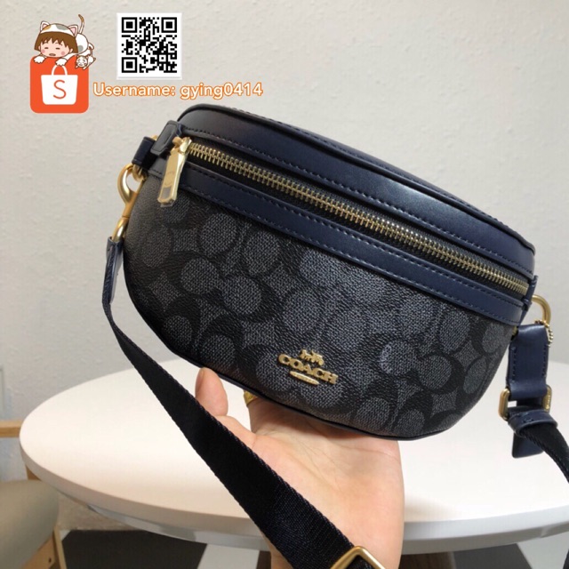 coach belt bag signature