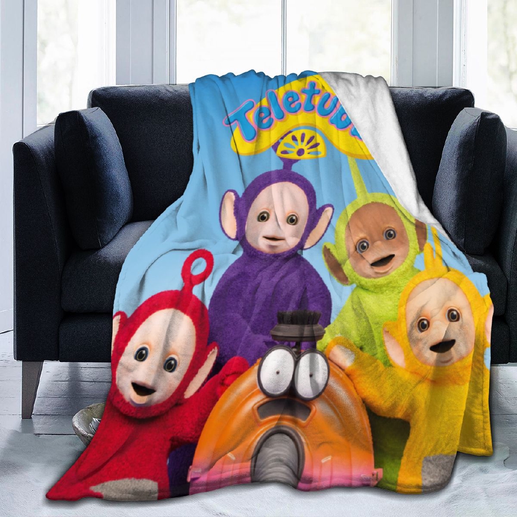 Teletubbies Sofa Blanket Ultra Soft And Warm Throw Blankets For Couch Bed Outdoor Shopee Malaysia