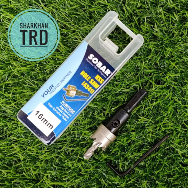 1pcs 16mm SOBAR HSS Hole Saw 4341 Japan Type Mata Penebuk Lubang Bulat