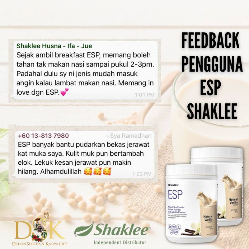 Original Shaklee Energizing Soy Protien (ESP) | Shopee Malaysia