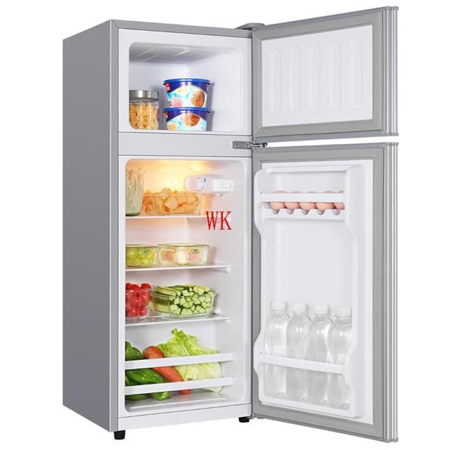 mini fridge Ripu small refrigerator refrigerated freezer double door mini three-door dormitory house energy saving