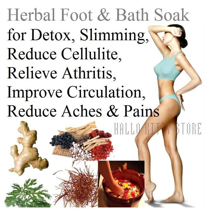 100 packs Herbal Foot & Bath Soak for Detox, Slimming, Arthritis