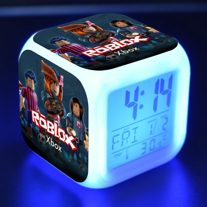 Roblox Games LED Night light Digital Alarm Clock Christmas Gift Toy New 