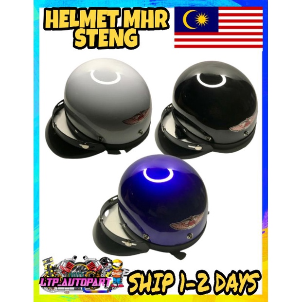 HELMET MHR STENG HELMET KURA KURA HELMET HALF CUT Shopee Malaysia