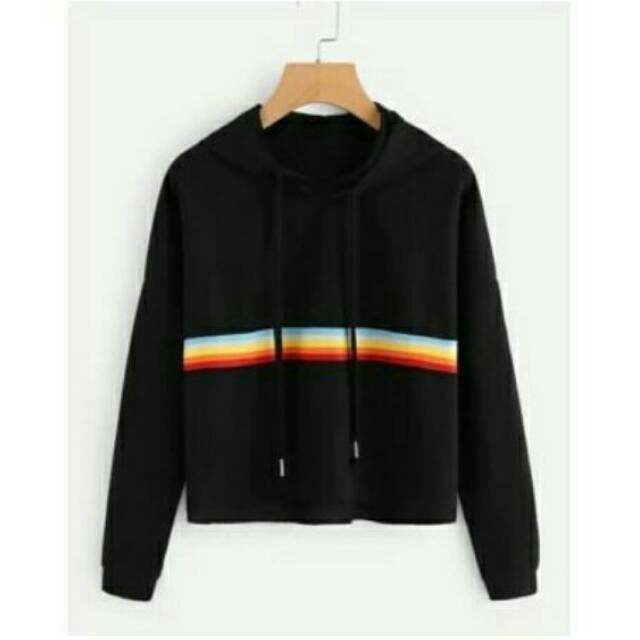 rainbow hoodie jacket