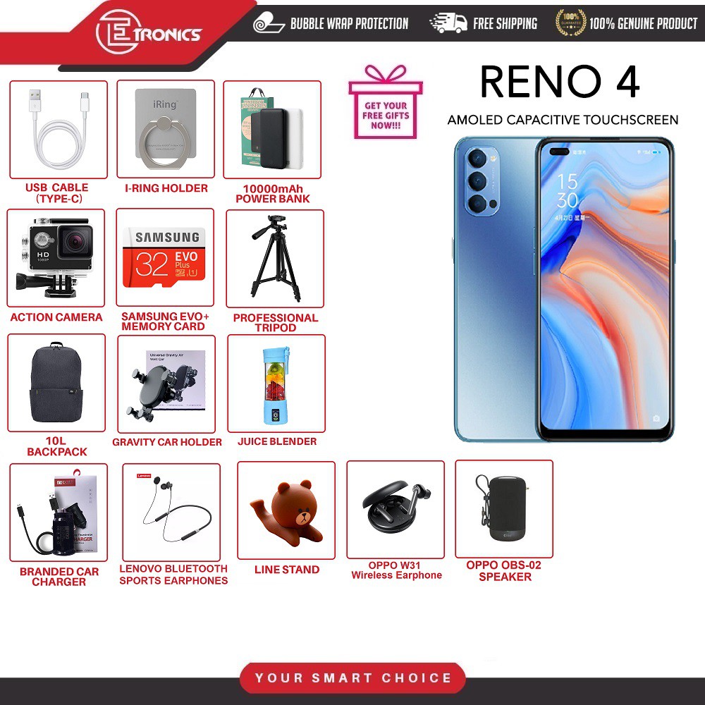 OPPO RENO 4 (8GB+128GB) - Original OPPO Malaysia Warranty ...