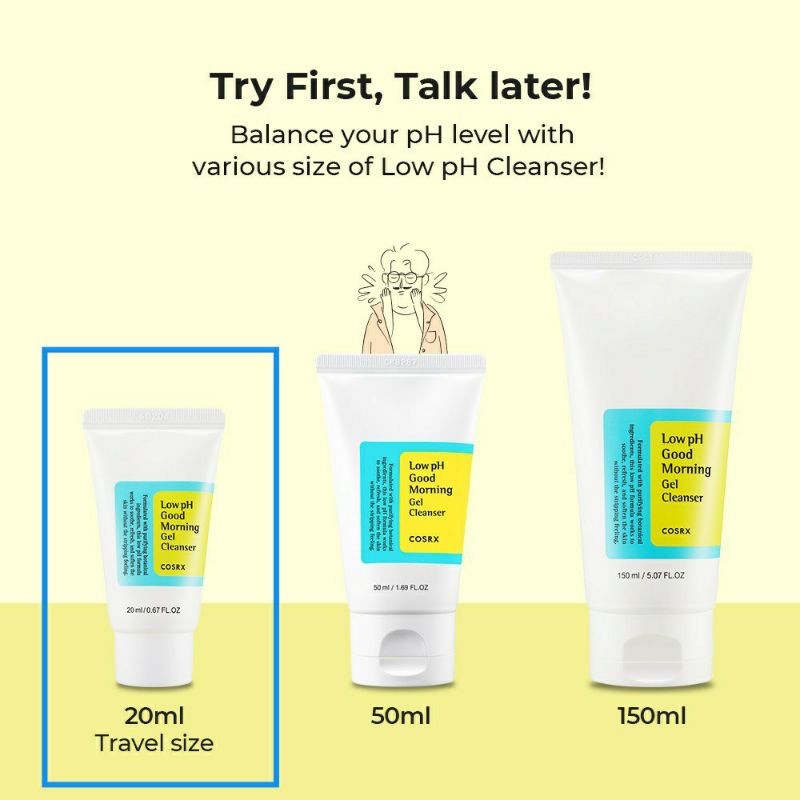 COSRX [MINI SIZE] Low Ph good morning gel cleanser 20ml | Shopee Malaysia