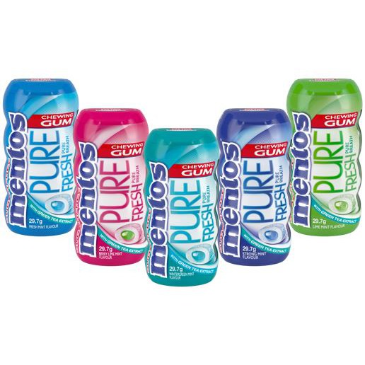 Mentos Pure Fresh Gum Pocket Bottle (29G x 10) | Shopee Malaysia