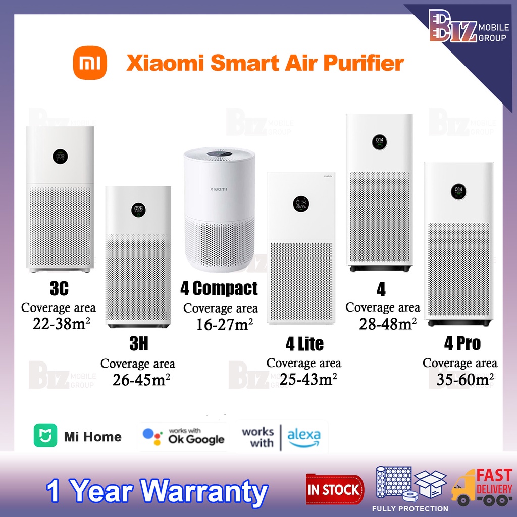 Xiaomi Mi Air Purifier 3C/ 3H/ 4 Compact/ 4 Lite/ 4/ 4 Pro | Original