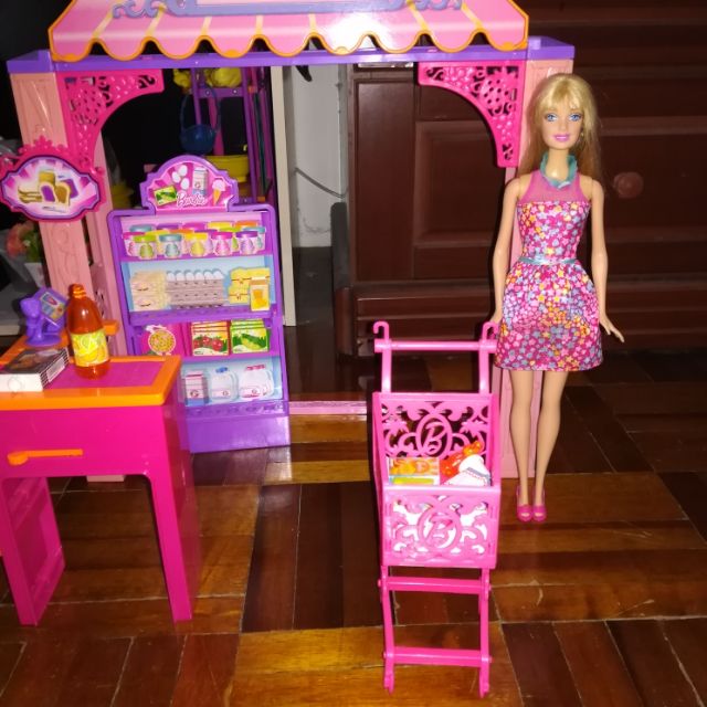 barbie grocery store set