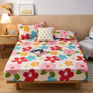 Cadar Floral Pattern Fitted Bed Sheet Cartoon Single Bedsheet Queen King  Size Bedsheets Pillowcase Cases | Shopee Malaysia