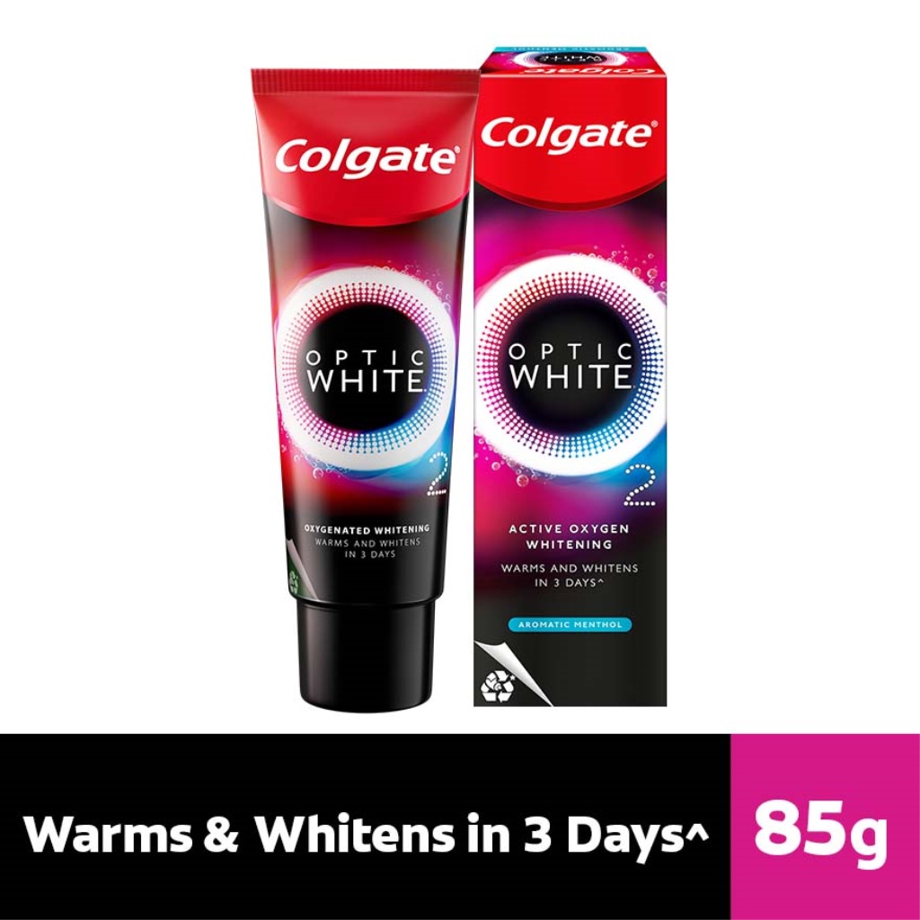 COLGATE Optic White O2 Aromatic Menthol Toothpaste 85g | Shopee Malaysia