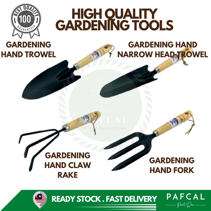 (READY STOCK) ABTools Gardening Hand Narrow Head Trowel / Hand Fork / Hand Claw Rake Jaws, 花匙/草扒 Garden Tool Shovel
