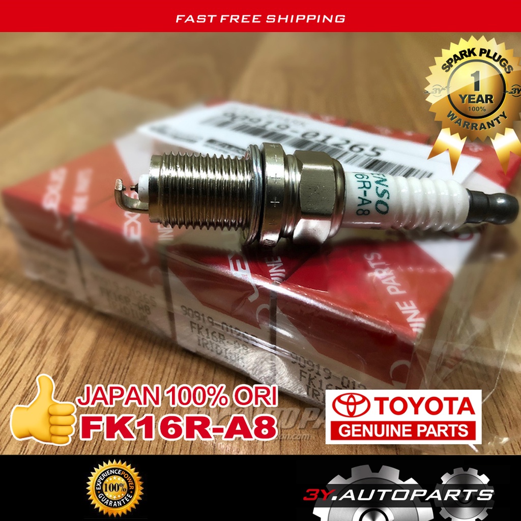 4-SET Genuine Toyota Spark Plug 90919-01247 FK20HR11 IRIDIUM PLUG OEM FOUR SET