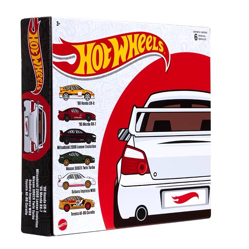 Hot Wheels JDM 6 Pack SET (loose) of 6 cars (Honda, Mazda, Mitsubishi ...