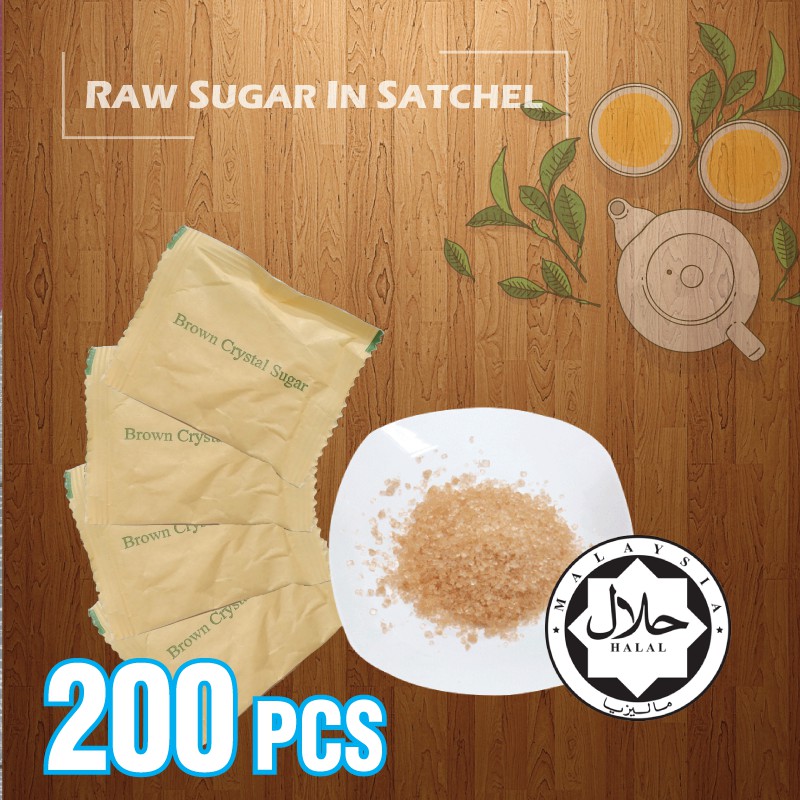 RAW SUGAR SACHET ( 1 PKT X 200 SACHET ) Shopee Malaysia