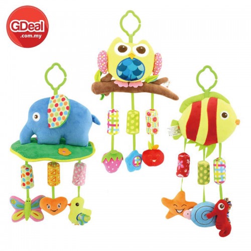Happy Baby Bed Crib Wind Chime Rattles Hanging Soft Rattle Toy