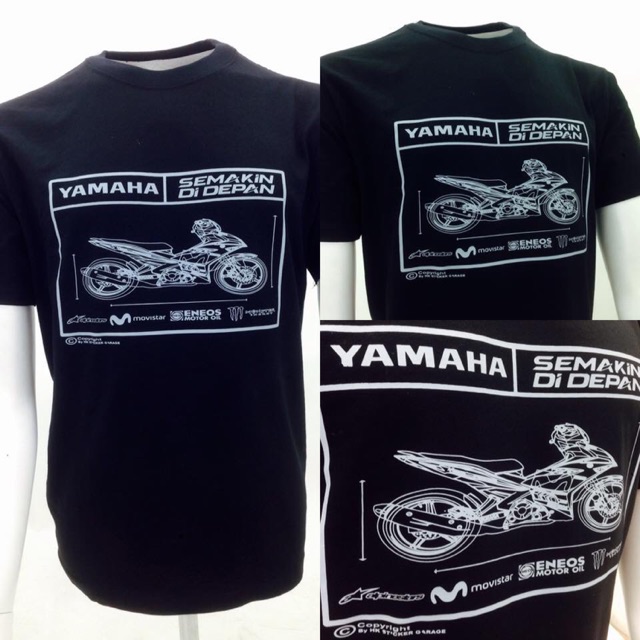 Desain Baju Yamaha - Contoh Desain Baju Nouvo | 1001desainer : Visor pun masih serupa dengan model pendek.