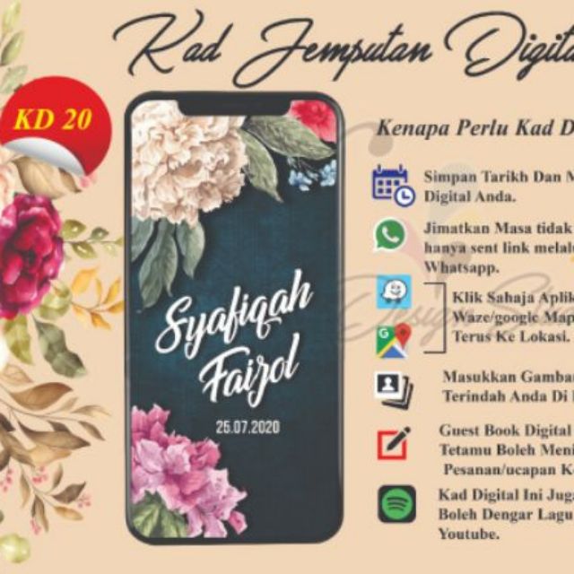 KAD JEMPUTAN DIGITAL  Shopee Malaysia