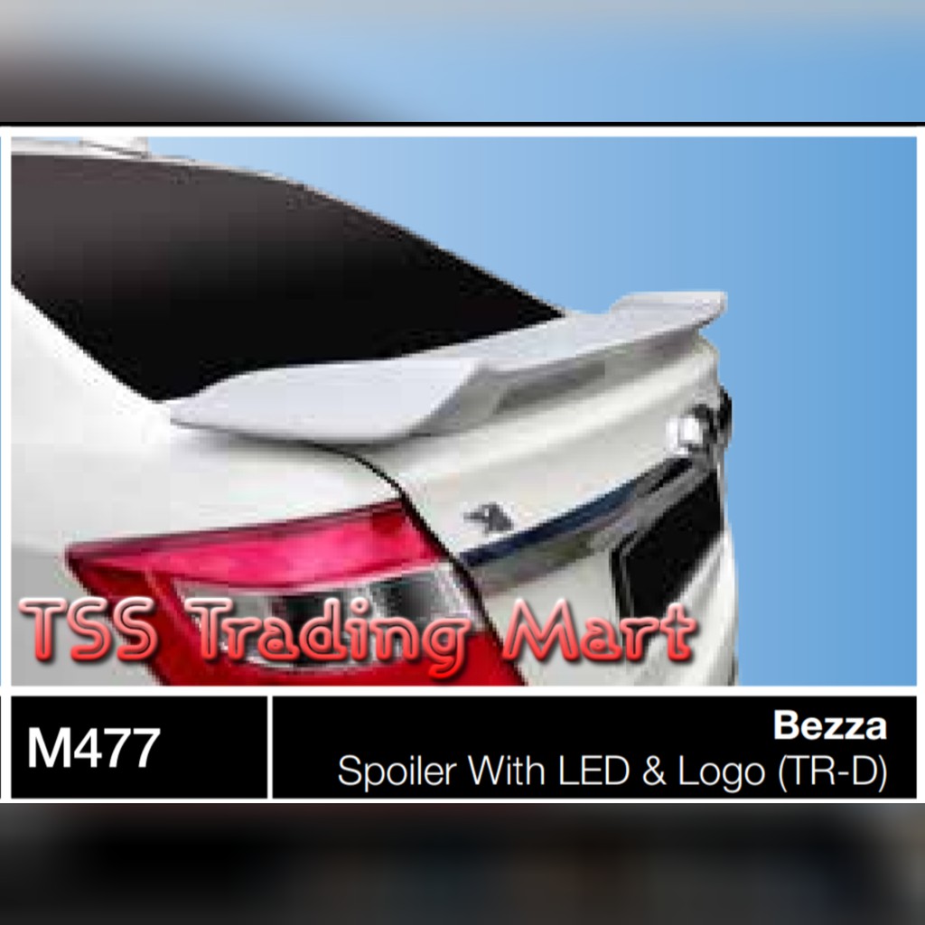 PERODUA BEZZA BODY KIT BEZZA SPOILER WITH LED TRD M477 