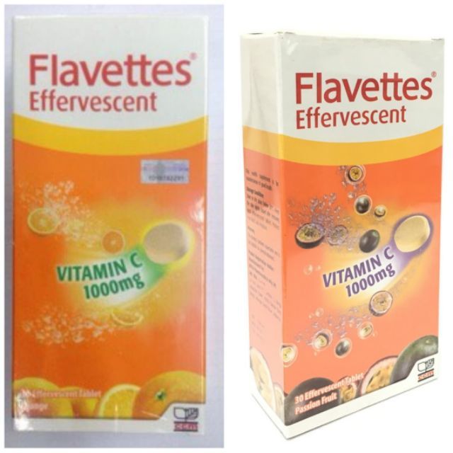 Flavettes Effervescent Vitamin C 1000mg Exp:2/2021[SHIP FASTEST