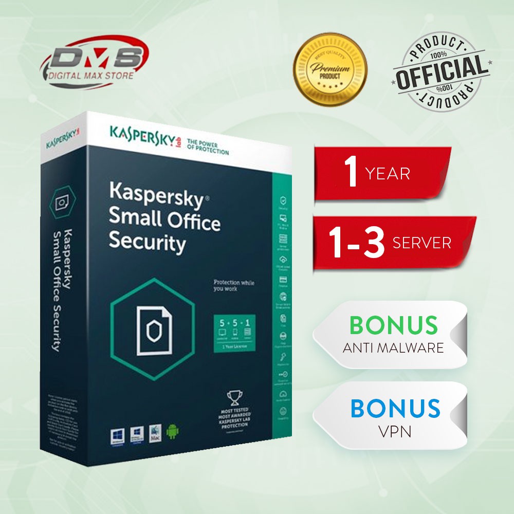 Kaspersky Small Office Security | Genuine Antivirus For Windows Server |  Shopee Malaysia