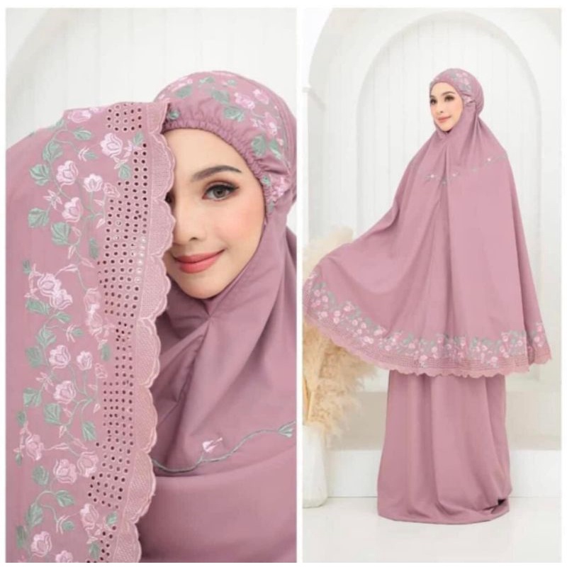 Telekung Mecca Cotton Premium Ready Stok Free Woven Beg | Shopee Malaysia