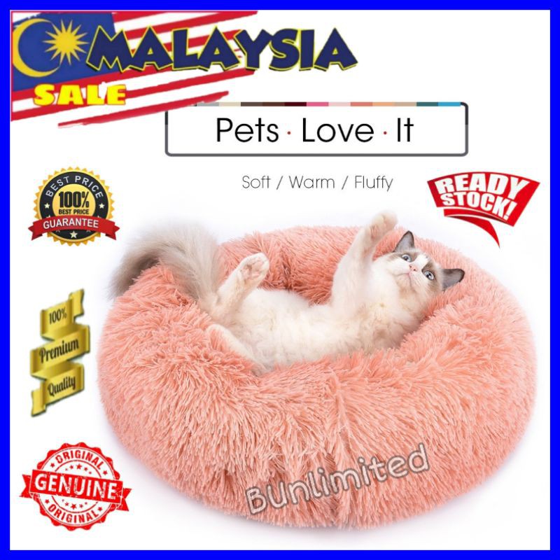 📌🇲🇾Ready Stock🇲🇾💯 Comfy And Soft Little Paw Pet Bed (40cm) / Tempat tidur kucing anjing