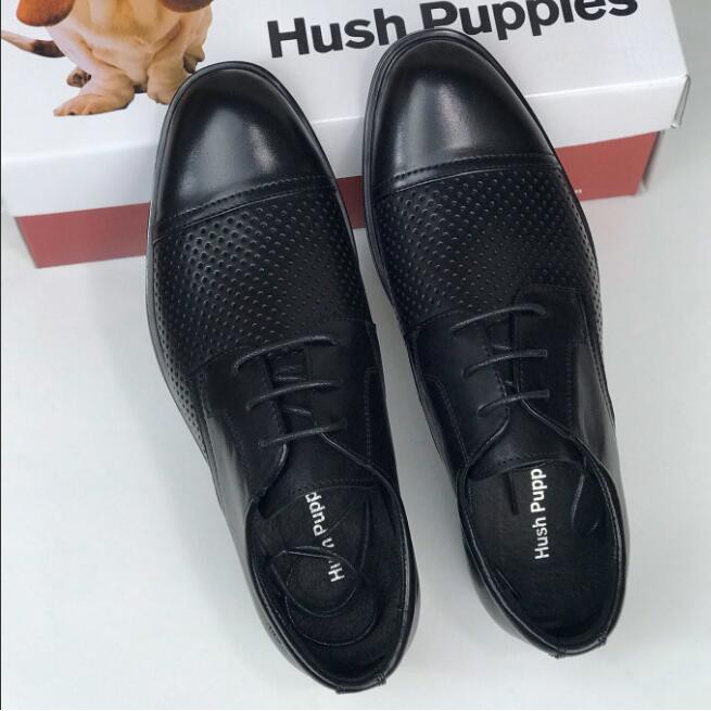 hush puppies men's leather shoes