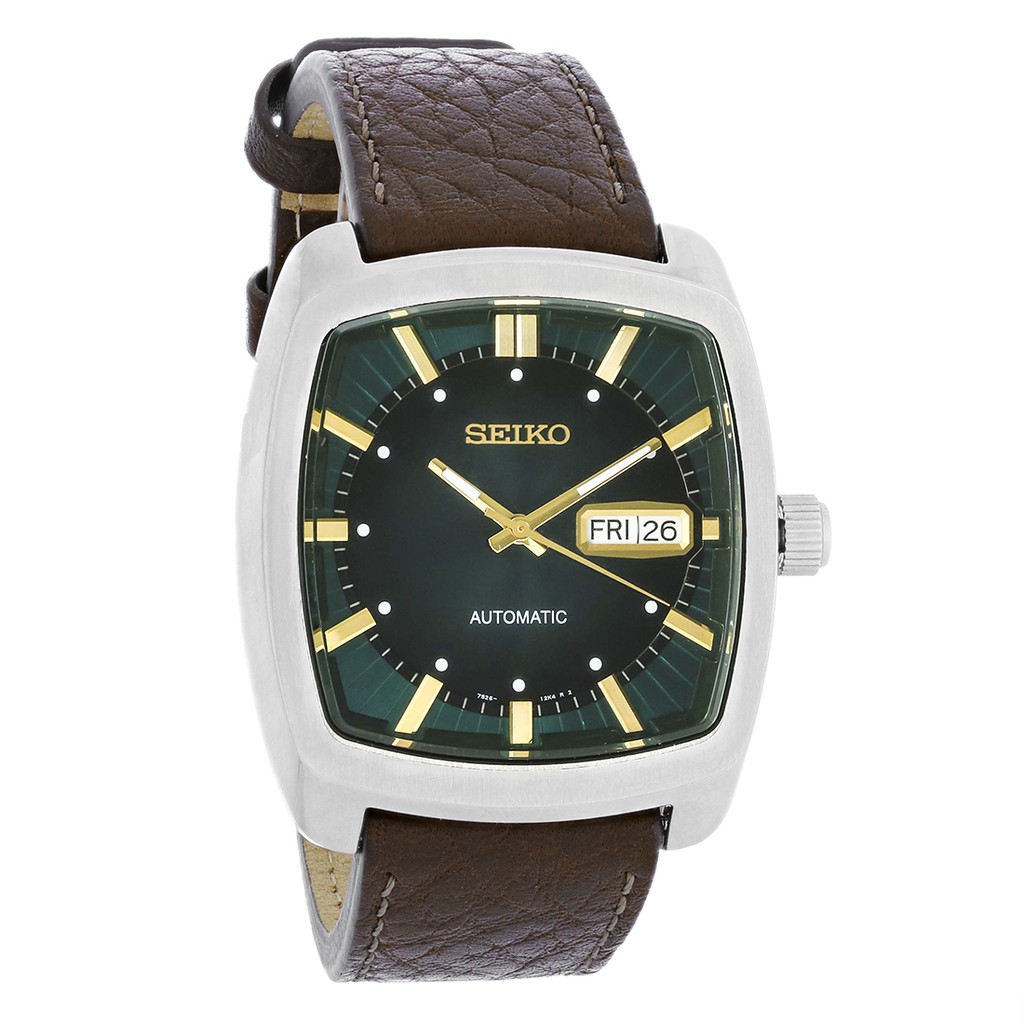 SEIKO ReCraft Automatic Green Dial Brown Leather Men Watch SNKP27 | Shopee  Malaysia
