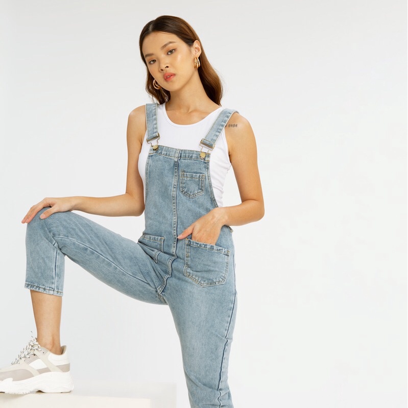 VIERLIN - Jumpsuit jeans 811 Denim Jumpsuit Woman