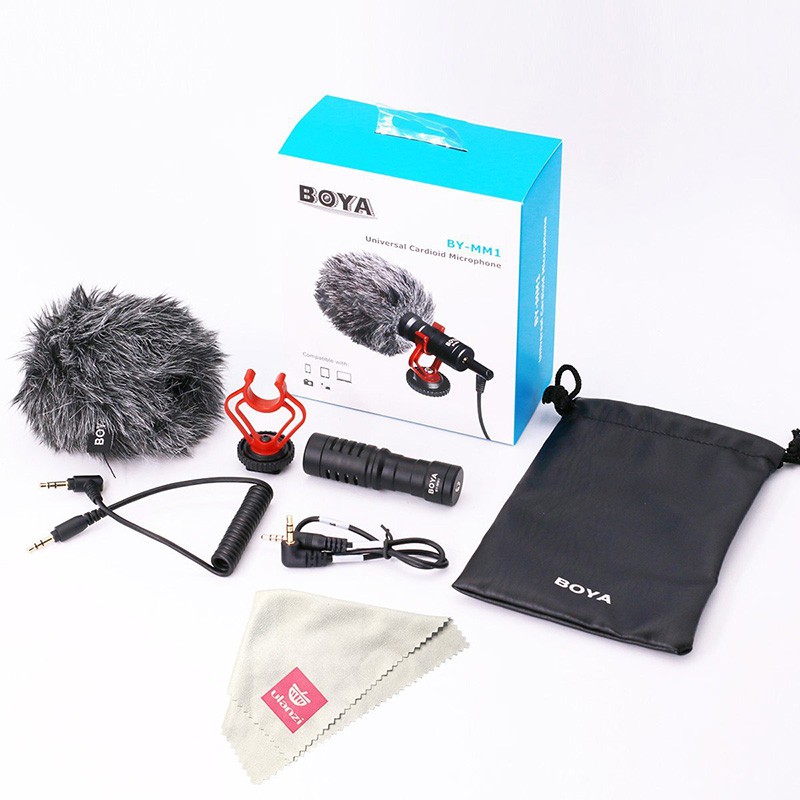 BOYA BY-MM1 Cardiod Shotgun Video Microphone MIC Video for Cellphone Camera DR