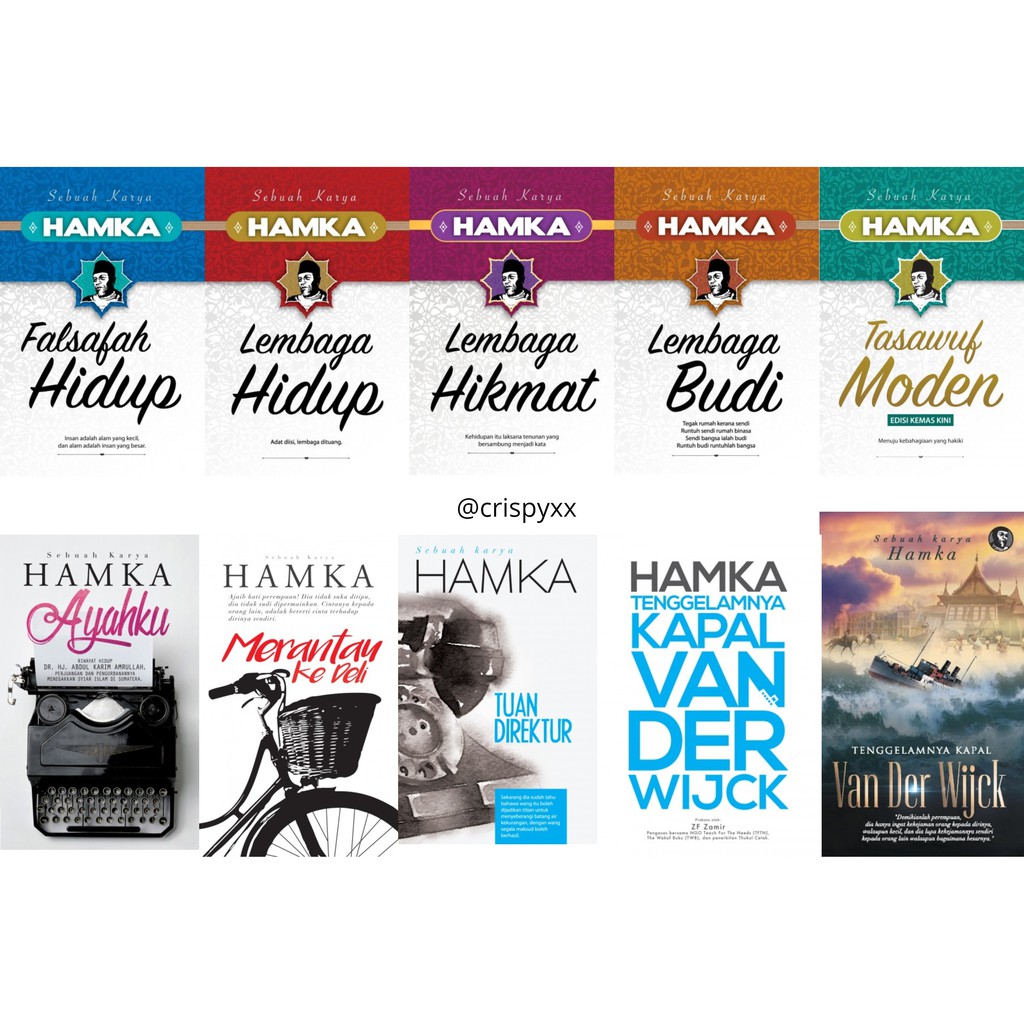 Hamka Falsafah Hidup Lembaga Hidup Tasawuf Moden Lembaga Hikmat Lembaga Budi Merantau Ke Deli Tenggelamnya Kapal Van Der Shopee Malaysia