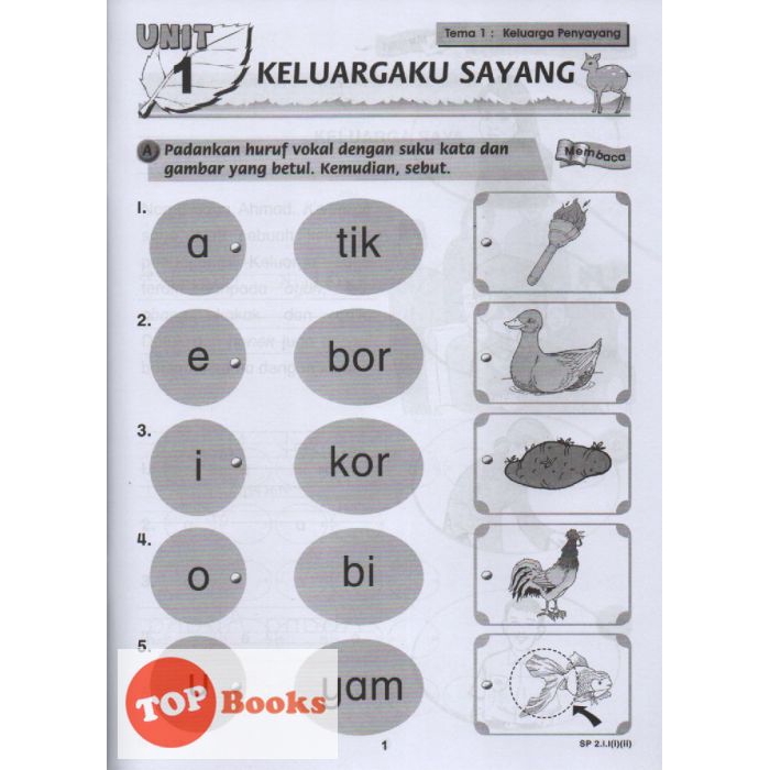 TOPBOOKS Ilmu Didik] Tutor Sukses Bahasa Melayu Tahun 1 Semakan 