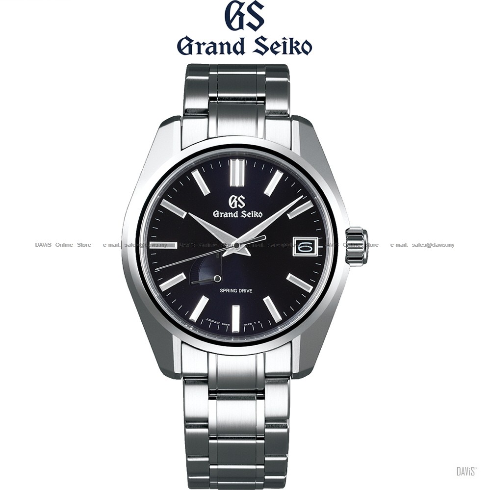 Grand Seiko SBGA375 Men's Watch Heritage Spring Drive Date SS Bracelet  Midnight Blue *Original | Shopee Malaysia