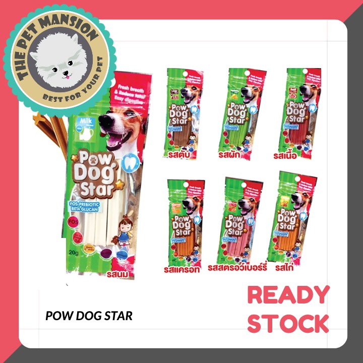 Pow Dog Star Dental Chew Snacks Treat Treats (20g) | Shopee Malaysia