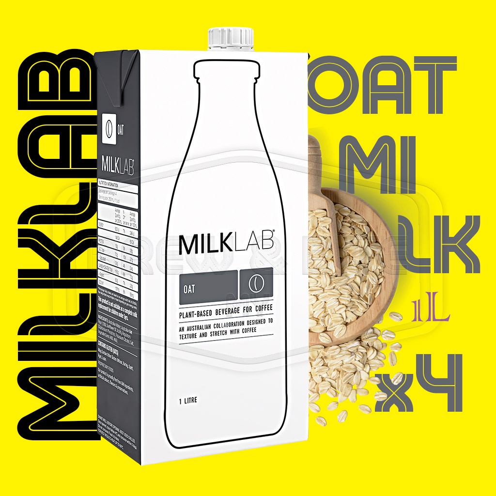 OAT MILK MILKLAB 1L (4 PACKS)PLANT BASED MILK, VEGAN, BARISTA COFFEE