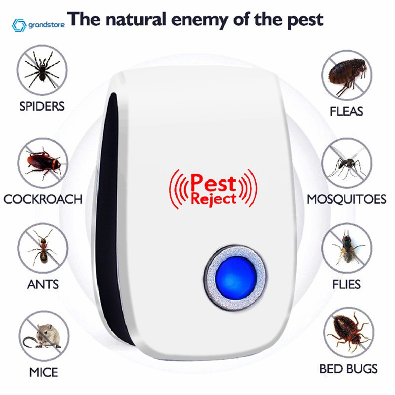 Electronic Ultrasonic Pest Reject Bug Mosquito Cockroach Mouse Killer Repeller K Weed Pest Control Ultrasonic Pest Repellers