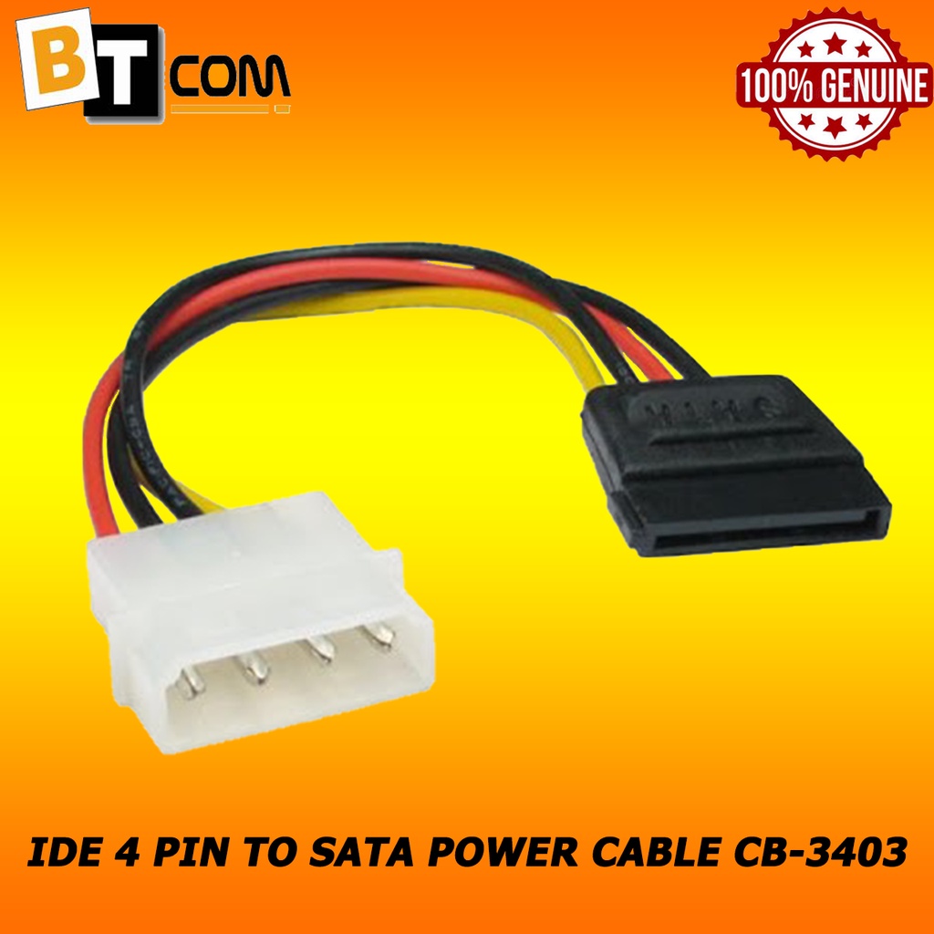 IDE 4 Pin TO SATA POWER CABLE CB3403 Shopee Malaysia