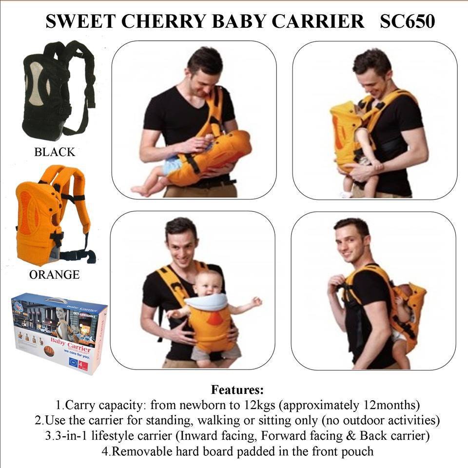 sweet cherry baby carrier